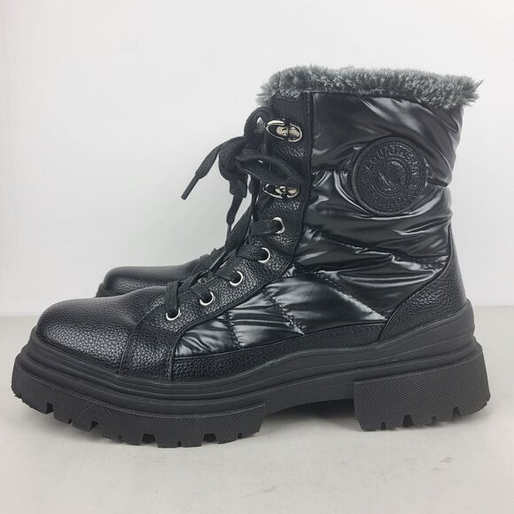 Aquatherm by Santana Canada Ruby Black Low Heel Waterproof Winter Boot Size 8 - Picture 2 of 16